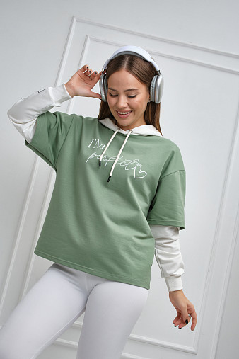 Толстовка женская Венди фисташка