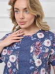 Костюм Моника индиго/цветы