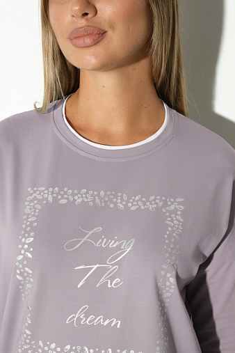 Лонгслив жен. Асти св.лиловый