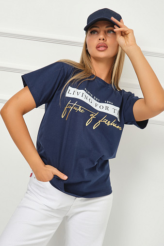 Футболка женская Имидж индиго