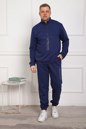 Костюм мужской Старк 3-х нитка петля индиго