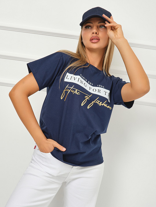 Футболка женская Имидж индиго