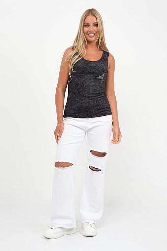 Майка вискозная Элина черный