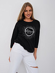 Лонгслив жен. Гламур черный