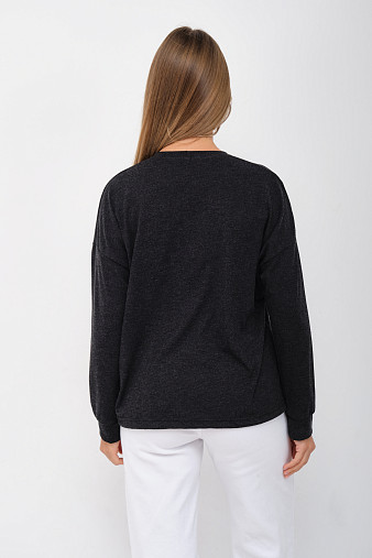 Джемпер жен. Гламур ангора антрацит