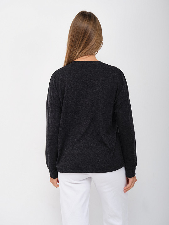 Джемпер жен. Гламур ангора антрацит