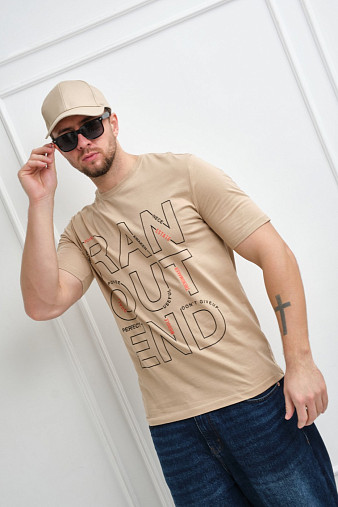 Футболка мужская Сириус бежевый