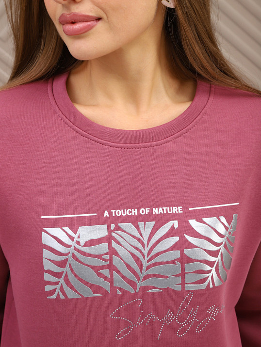 Свитшот женский Флёр брусника