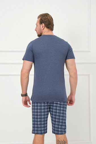 Костюм мужской Джой синий/клетка