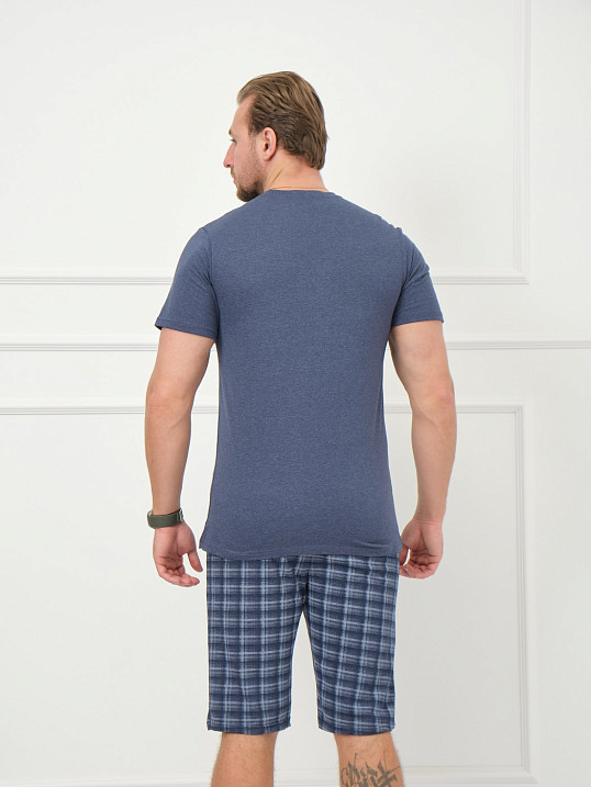 Костюм мужской Джой синий/клетка