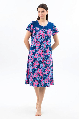 Халат Дыхание Лета розовый/цветы