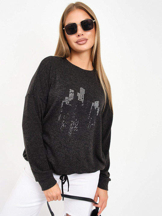 Джемпер женский Келли-2 т.серый