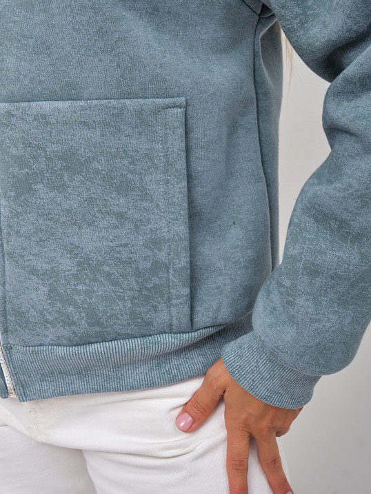 Толстовка женская Дюна начёс фисташка