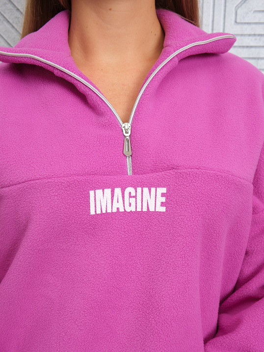 Толстовка жен. Тренд-2 флис фуксия