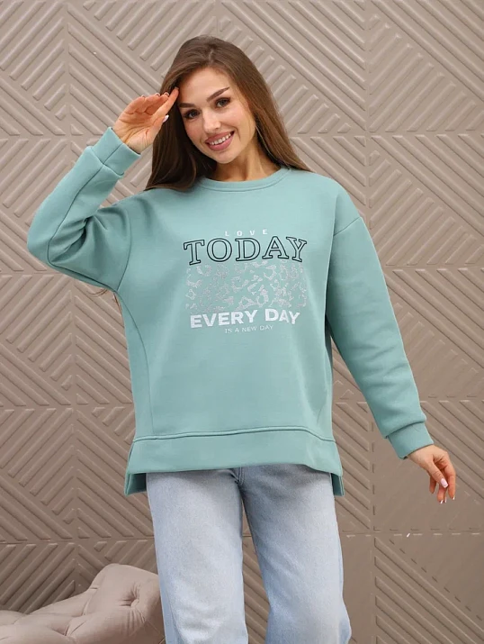 Свитшот женский Лео фисташка