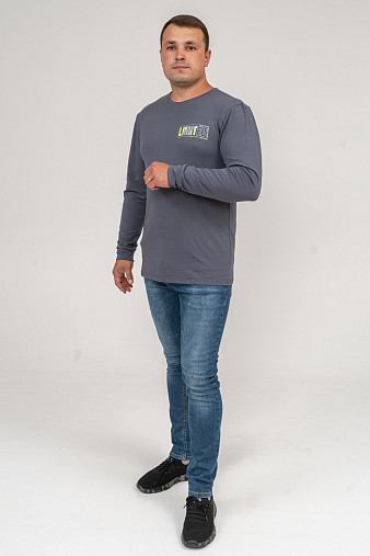 Лонгслив мужской Брюс серый