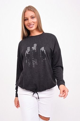 Джемпер жен. Сити ангора антрацит