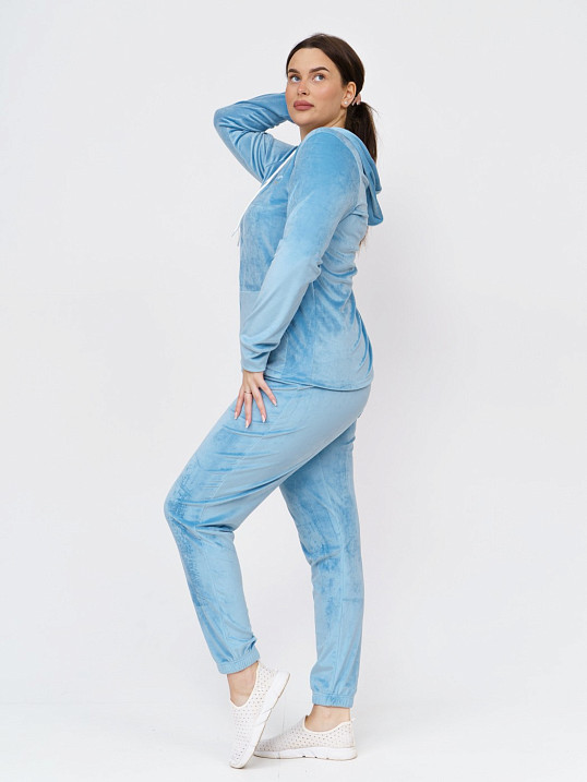 Костюм Авеню велюр аква