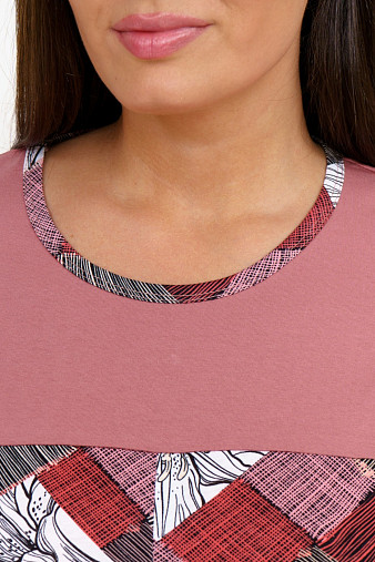 Костюм Вдохновение брусника/ромбы