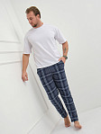 Брюки мужские Легион индиго/клетка