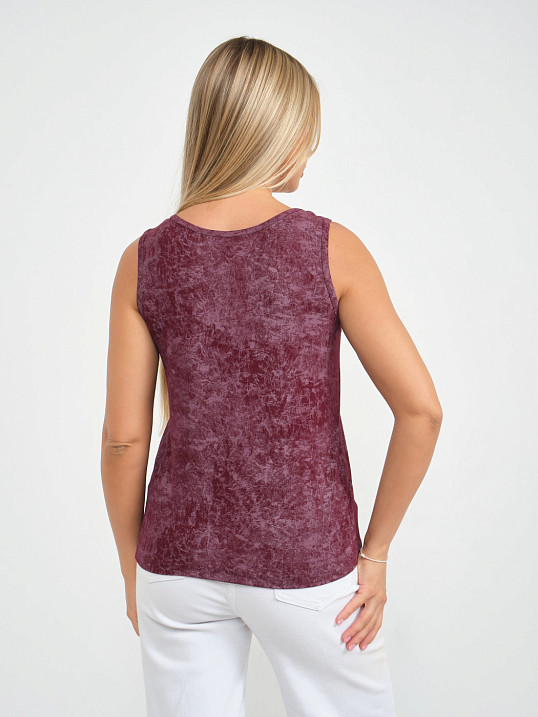 Майка вискозная варенка марсала