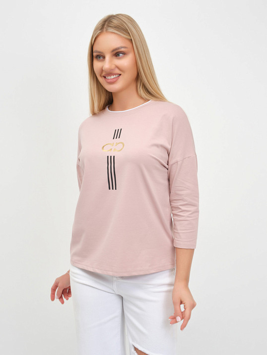 Лонгслив женский Мадлен пудра