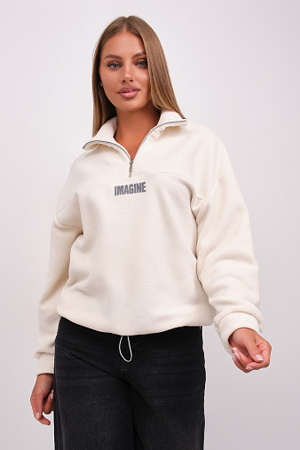 Толстовка жен. Тренд-2 флис молочный