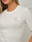 Лонгслив женский Вираж лапша экрю