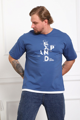 Футболка мужская Элиот индиго