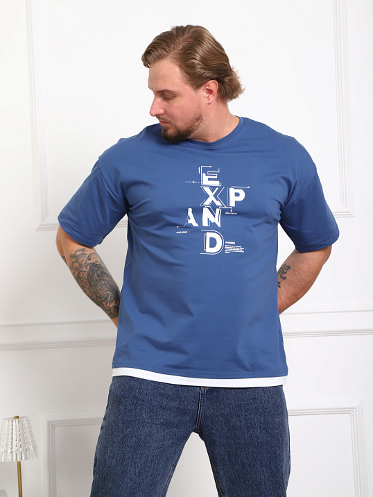 Футболка мужская Элиот индиго