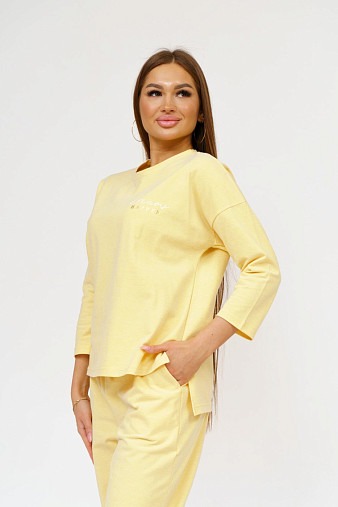 Толстовка женская Мегаполис желтый