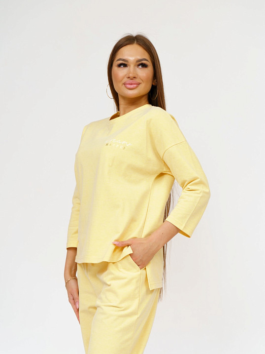 Толстовка женская Мегаполис желтый