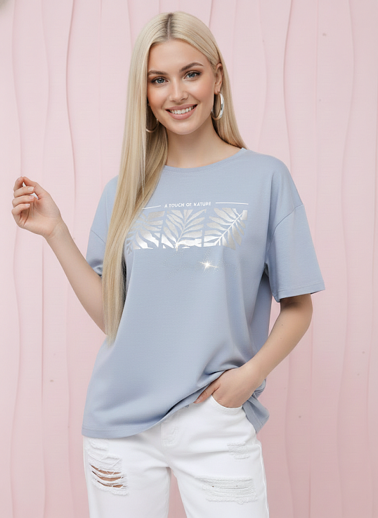 Футболка женская Рио голубой