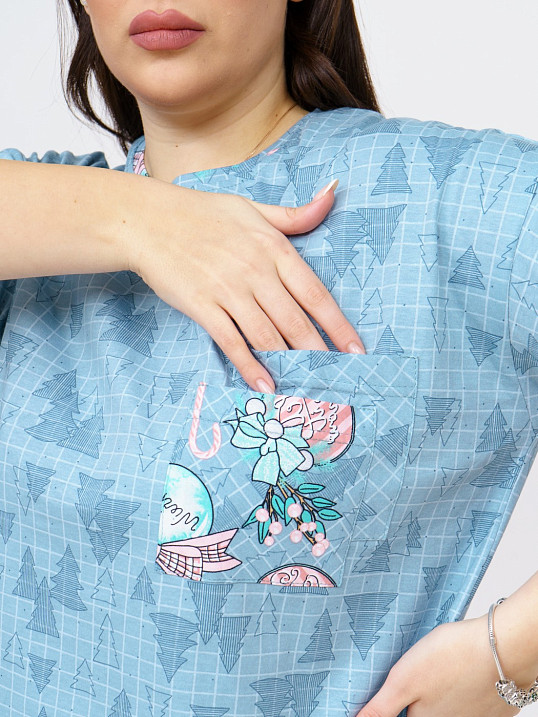 Костюм Кэнди ментол/клетка