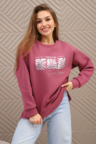 Свитшот женский Флёр брусника