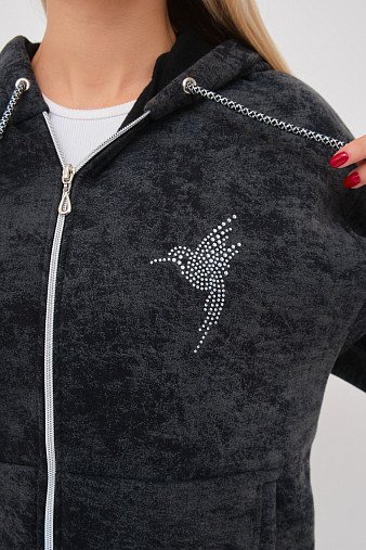 Костюм женский Дюна начёс черный