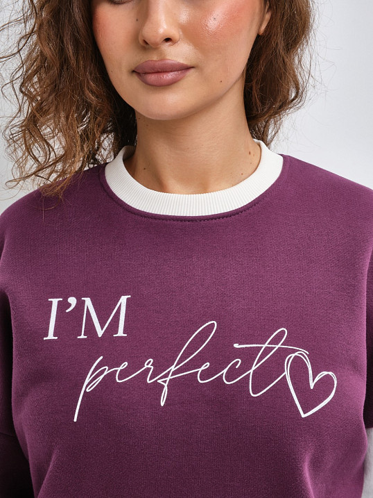 Толстовка женская Медея начес марсала