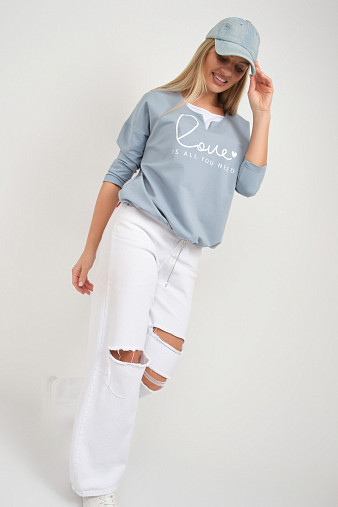 Свитшот женский Шрифт арона