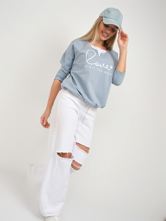 Свитшот женский Шрифт арона