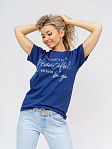 Футболка женская Эстель индиго