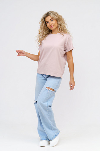 Футболка женская Классика пудра