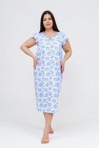 Ночная сорочка Крыло голубой