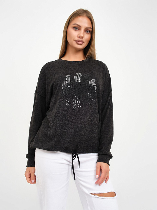 Джемпер женский Келли-2 т.серый