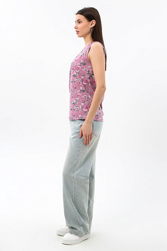 Майка Летнее признание брусника/цветы