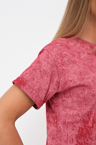 Футболка женская Арабеска бордо