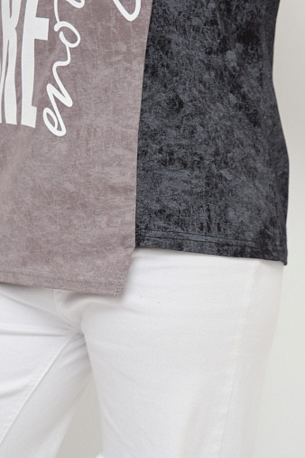 Футболка женская Рефлекс серый/антрацит