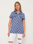 Рубашка Акцент джинс/горох