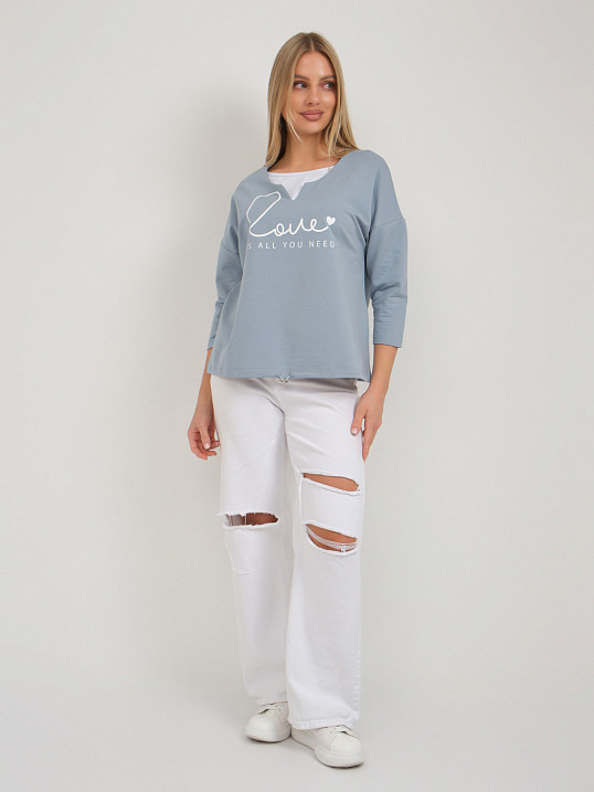 Свитшот женский Шрифт арона