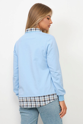 Толстовка женская Аврора голубой