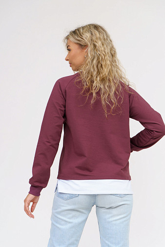 Толстовка женская Дабл лиловый